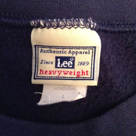 VTG Lee Heavyweight Crewneck Sweatshirt Adult L 90s Winter Snowman Graphic Ski - Picture 7 of 8